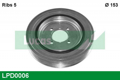 LUCAS ENGINE DRIVE lpd0006 -  Ременный шкив, коленчатый вал